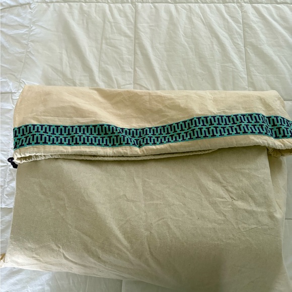 Tory Burch Gray Felt Ella Tote with Brown Leather Trim - Picture 8 of 12